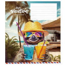 Зошит уч. "Школярик" 12арк.# /3318K/ "Cool vacation" ВД-лак (нейт) (30/300)