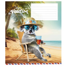 Зошит уч. "Школярик" 12арк.# /3318K/ "Cool vacation" ВД-лак (нейт) (30/300)