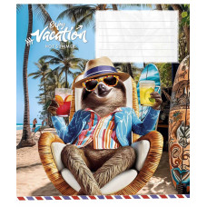 Зошит уч. "Школярик" 12арк.# /3318K/ "Cool vacation" ВД-лак (нейт) (30/300)