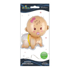 Кулька фольгована "Pelican" /835700/ малюк дівчинка з пустушкою,75см (1/10) Кулька фольгована "Pelican" /835700/ малюк дівчинка з пустушкою,75см (1/10)