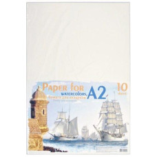 STOCK Папір для АКВАРЕЛІ "Офорт" А2/10арк. 200г/м2 (ПА 2110E) (в пакеті) (1/30)