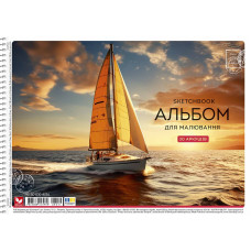 Альбом для малювання "Школярик" А4/30арк./PB-SC-030-8054/ спіраль, 120г/м2, УФ-лак (9/63)