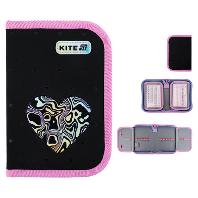 Пенал "Kite" /K25-622-3/ 1 від., 2 відв., без наповнення 622 Love is (1/48)