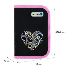 Пенал "Kite" /K25-622-3/ 1 від., 2 відв., без наповнення 622 Love is (1/48)