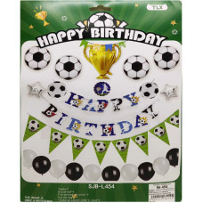 Фотозона з повітряних кульок /454/ "Happy Birthday" "Football м'яч - 43см, Кубок- 60см" (1/10)