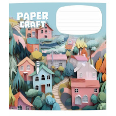 Зошит уч. "Школярик" 12арк.# /3354K/ "Paper craft" виб.УФ-лак (дівчинка) (30/300)