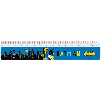 Лінійка 15см пл. "Kite" /DC25-090/ DC Batman (1/100)