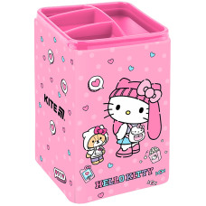 Стакан-підставка для ручок "Kite" /HK25-105-1/ Hello Kitty квадратний  (1/12)