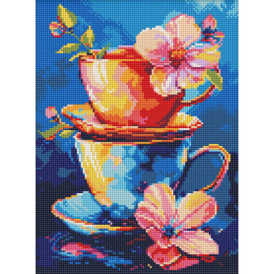 Алмазна мозаїка "Ідейка" /AMO8147/ "Таємниця чаювання" 30x40см