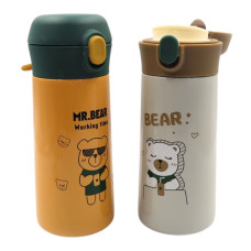 Пляшка-термос для води "JO" /0234/ "Mr. Bear" 350мл, подвійна стінка (1/60) Пляшка-термос для води "JO" /0234/ "Mr. Bear" 350мл, подвійна стінка (1/60)