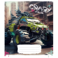 Зошит уч. "Школярик" 48арк.# /3283K/ "Crazy" ВД-лак (хлопчик) (10/100)