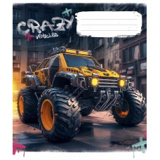 Зошит уч. "Школярик" 48арк.# /3283K/ "Crazy" ВД-лак (хлопчик) (10/100)