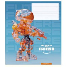 Зошит уч. "Школярик" 12арк.// /3461C/ "We can be best friend"  виб.УФ-лак (хлопчик) (30/300)