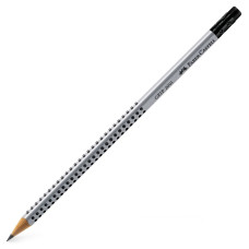Олівець пр. "Faber-Castell" /117200/ GRIP2001 НB з гум. ТРИГРАННИЙ сірий (12/72)