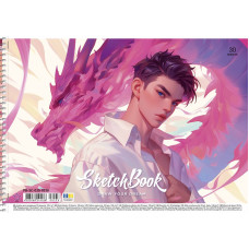 Альбом для малювання "Star" А4/30арк./PB-SC-030-8538/ спіраль, 100г/м2, УФ-лак (9/81)