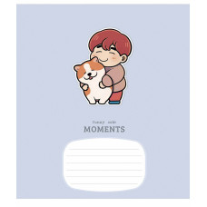 Зошит уч. "Школярик" 12арк.# /3267K/ "Fany cute moment" виб.УФ-лак (дівчинка) (30/300)