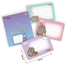 Наліпки на зошити "YES" /955505/ "Pusheen" 8 шт/уп (1/100)