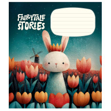 Зошит уч. "Школярик" 12арк.// /3755C/ Fairytale Stories ВД-лак (дівчинка) (30/300)
