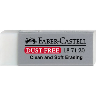Гумка "Faber-Castell" /187120/ DUST FREE вініл, біла (20)