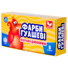 Гуаш "Школярик"  8 кол. 20 мл /83412900-UA/ (1/10)