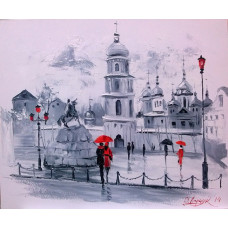 Алмазна мозаїка "Go to art" /177105/  "Софіївська площа в Києві" 40*50см