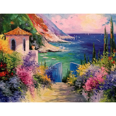 Алмазна мозаїка "Go to art" /177106/  "Сонячний ранок" 40*50см