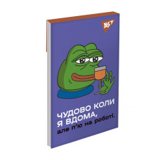 Блокнот А7/48 # склейка "YES" /151982/ "Frog" (1/40/320)