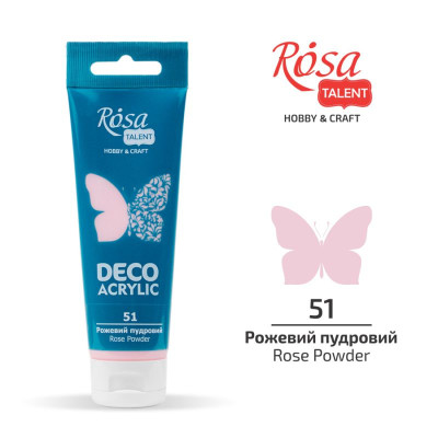 АКРИЛ для декору "ROSA TALENT" /51/ Рожева пудра, матовий, 75 мл (1/4)