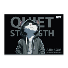 Зошит для малювання А4/20арк "YES" /130644/ клеєний, з перфорацією Mystery cat (6/96)