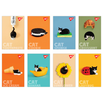 Блокнот А7/48 # склейка "YES" /152099/ Catstyle (1/40/320)