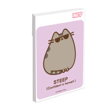 Блокнот А7/48 # склейка "YES" /152570/ Pusheen (1/40/320)