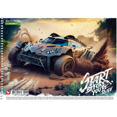 Альбом для малювання "Школярик" А4/30арк./PB-SC-030-8018/ спіраль, 120г/м2, УФ-лак (9/63)
