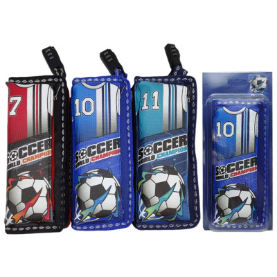 Пенал-косметичка /791/ 2змійки з кодовим замком "Football" уп.PVC