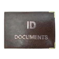 Обкладинка Документ ID "TASCOM" /129-Па/ "ID DOCUMENTS" зі вкладишем, боковий згин,  шкірзам (1/10)