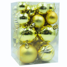 Набір новорічних кульок "JO" /DSCN1381/ "Gold" 30шт. (1/60) Набір новорічних кульок "JO" /DSCN1381/ "Gold" 30шт. (1/60)