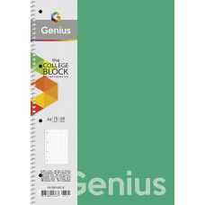 Зошит А4/80арк. "Genius" спіраль /А4-080-6803K/ ##, пластик 0,5 мм, 70 г/м2, заокруглені кути (4/40)