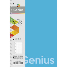 Зошит А4/80арк. "Genius" спіраль /А4-080-6803K/ ##, пластик 0,5 мм, 70 г/м2, заокруглені кути (4/40)