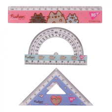 Набір лінійок "Yes" /370688/ "Pusheen" лін.15см (3 предмети) (1/25/400)