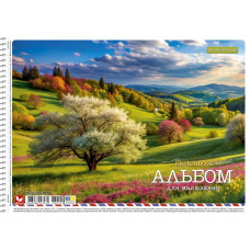 Альбом для малювання "Школярик" А4/30арк./PB-SC-030-8058/ спіраль, 120г/м2, УФ-лак (9/63)