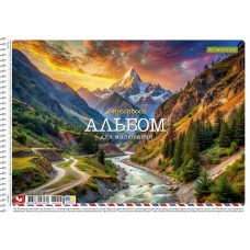 Альбом для малювання "Школярик" А4/30арк./PB-SC-030-8058/ спіраль, 120г/м2, УФ-лак (9/63)