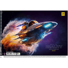 Альбом для малювання "Star" А4/30арк./PB-SC-030-8525/ спіраль, 100г/м2, УФ-лак (9/81)