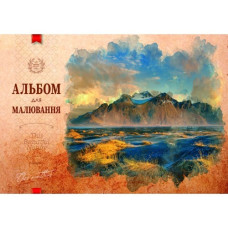 Альбом для малювання А4/50 арк. "Рюкзачок" /А-30/ "NATURE" на спіралі, УФ-лак, 160г/м2, мікс (1/8)