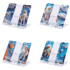 Підставка для книжок металева "JO" /DSCN3070-B/ "Космонавт" 21*19*11см, мікс (1/12/48)
