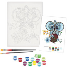 STOCK Картина за номерами „Cute Owl“, 35*45см /N00013210/ RS