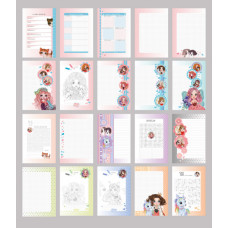 Блокнот "HAPPY PLANNER" 135х197/96арк "ASH" мат.лам.,виб.лак,гліттер, ТВ. Обкл. диз.21474 (1/1