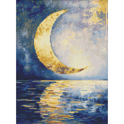 Алмазна мозаїка "Ідейка" /AMO8211/ "Відбиток місяця" 30*40см