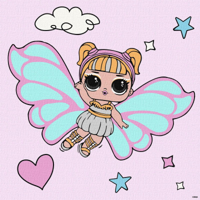 Картина за номерами "Ідейка" /KHO1092/ "LOL Surprise! O.M.G. Fairies Skystarling" 40*40 см