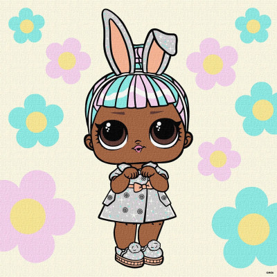 Картина за номерами "Ідейка" /KHO1100/ "LOL Surprise! Spring Bling Carats" 40*40см