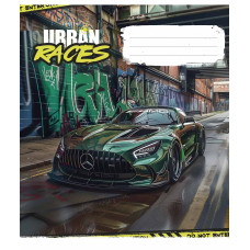 Зошит уч. "Школярик" 36арк.== /3439L/ "Time the urban races" ВД-лак (хлопчик) (20/120)