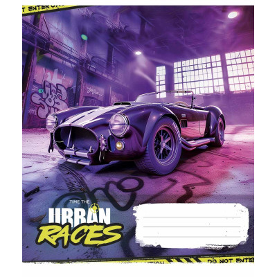 Зошит уч. "Школярик" 36арк.== /3439L/ "Time the urban races" ВД-лак (хлопчик) (20/120)